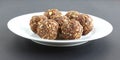 Indian Sweet Dish Dry Fruits and Nuts Laddu Royalty Free Stock Photo