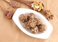 Indian Sweet Dish Dry Fruits and Nuts Laddu Royalty Free Stock Photo