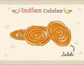 Jalebi Indian Food. Common Sweet Dessert