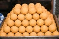 Indian sweet for Diwali , besan laddu or ladoo Indian traditional dessert or mithai