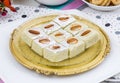 Indian Sweet Food Badam Barfi