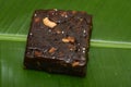 Indian sweet food dessert black Halwa, mithai Kerala Royalty Free Stock Photo