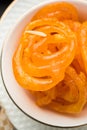 Indian sweet food Jalebi or Jilbi or Imarati