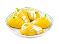 Indian Sweet Food Mango Mawa Pedha or Peda