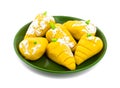 Indian Sweet Food Mango Mawa Pedha or Peda