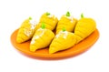 Indian Sweet Food Mango Mawa Pedha or Peda Royalty Free Stock Photo