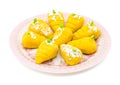 Indian Sweet Food Mango Mawa Pedha or Peda Royalty Free Stock Photo