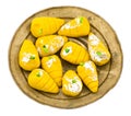 Indian Sweet Food Mango Mawa Pedha or Peda