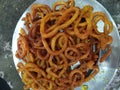 Jalebi an indian sweet in a plate