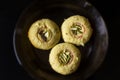 Indian Sweet, Kesar saffron Peda in Gujarat India