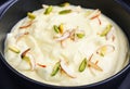 Indian Sweet -Kesar Shrikhand Royalty Free Stock Photo