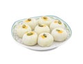 Indian Traditional Sweet Food Peda on White Background