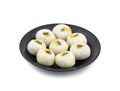 Indian Traditional Sweet Food Peda on White Background Royalty Free Stock Photo