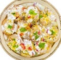 Indian Sweet And Spicy Chaat item Dahi Puri Royalty Free Stock Photo