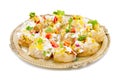 Indian Sweet And Spicy Chaat item Dahi Puri Royalty Free Stock Photo