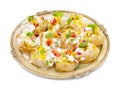 Indian Sweet And Spicy Chaat item Dahi Puri Royalty Free Stock Photo