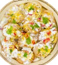 Indian Sweet And Spicy Chaat item Dahi Puri Royalty Free Stock Photo