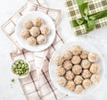 Indian sweets Besan Ladoo Royalty Free Stock Photo