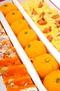 Indian sweets in box Royalty Free Stock Photo