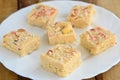 Indian Sweets - Coconut barfi Royalty Free Stock Photo