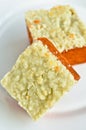 Indian Sweets - Coconut barfi Royalty Free Stock Photo