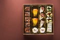 Indian sweets and candies in a box Royalty Free Stock Photo