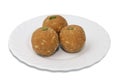 Indian sweets on a plate Royalty Free Stock Photo