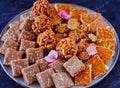 Indian sweets - Tray full of winter sweets chikki