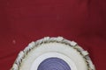 Indian tabla drums on a red background Royalty Free Stock Photo