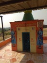 Indian tample in village of india