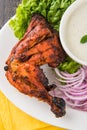 Indian tandoori chicken or chicken barbecue Royalty Free Stock Photo