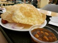 Indian tasty food chole bhature