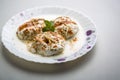 Indian tasty street food Dahi Vada Royalty Free Stock Photo