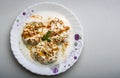 Indian tasty street food Dahi Vada Royalty Free Stock Photo