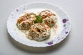 Indian tasty street food Dahi Vada Royalty Free Stock Photo