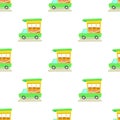 Indian taxi pattern seamless vector