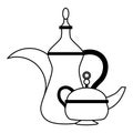 Indian tea pot Royalty Free Stock Photo
