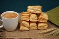 Indian Tea Time Breakfast Khari Also Know as Kharee Royalty Free Stock Photo