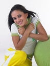 Indian teenage girl in a smiling expression Royalty Free Stock Photo