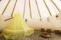 Indian teepee interior Royalty Free Stock Photo