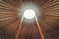 Indian teepee interior, detail photos. Royalty Free Stock Photo