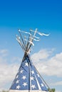 Indian Teepee in the Wind