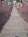 Indian temple stairs architechture and design art Royalty Free Stock Photo