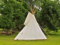 Indian tent tepee in children playground Royalty Free Stock Photo