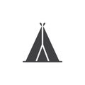 Indian tepee vector icon