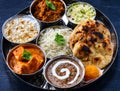 Punjabi vegetarian main course for lunch Royalty Free Stock Photo