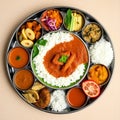 Indian Thali Platter Royalty Free Stock Photo