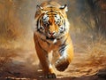 Indian tiger Made With Generative AI illustration