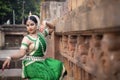 Indian traditional culture - beautiful woman dancer exponent of Indian classical dance Odissi