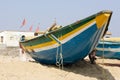 Indian traditional fisherman pirogue Royalty Free Stock Photo